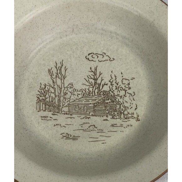 Collection Manoir CXY1 Cabin & Boat Hand Crafted Korea Ceramic Rim Bowls Set 2 - Picture 10 of 13